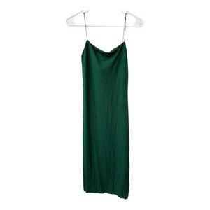 Enza Costa Elegant Green Slip Dress size xs